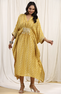 Bandhani Muslin Kaftaan