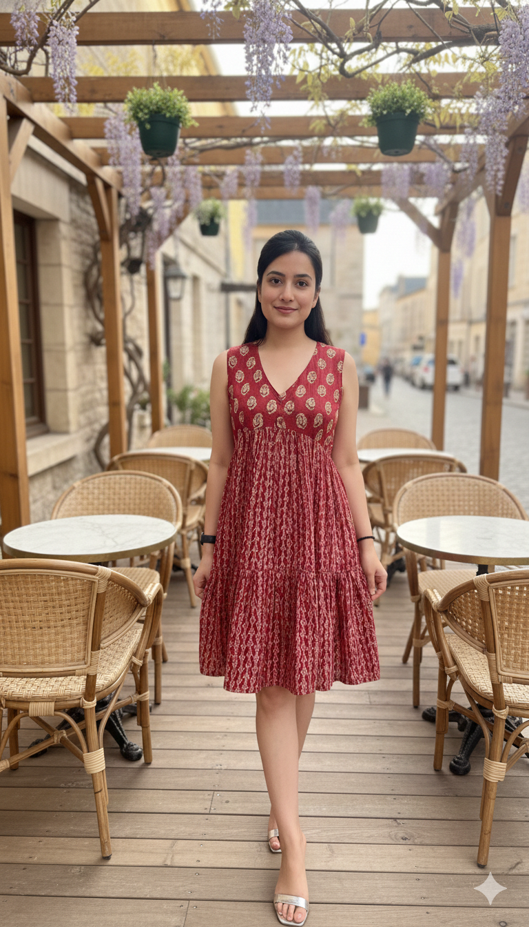 Rooh Red Dual Mini Dress