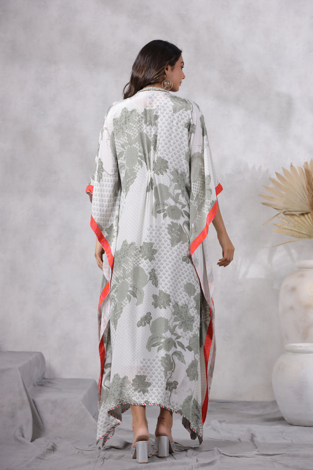 Breezy White Kaftaan Set