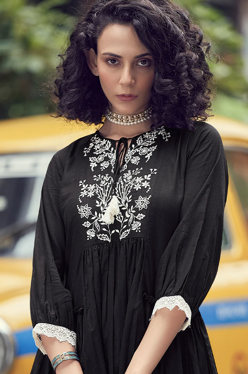 Black Lace Summer Dress