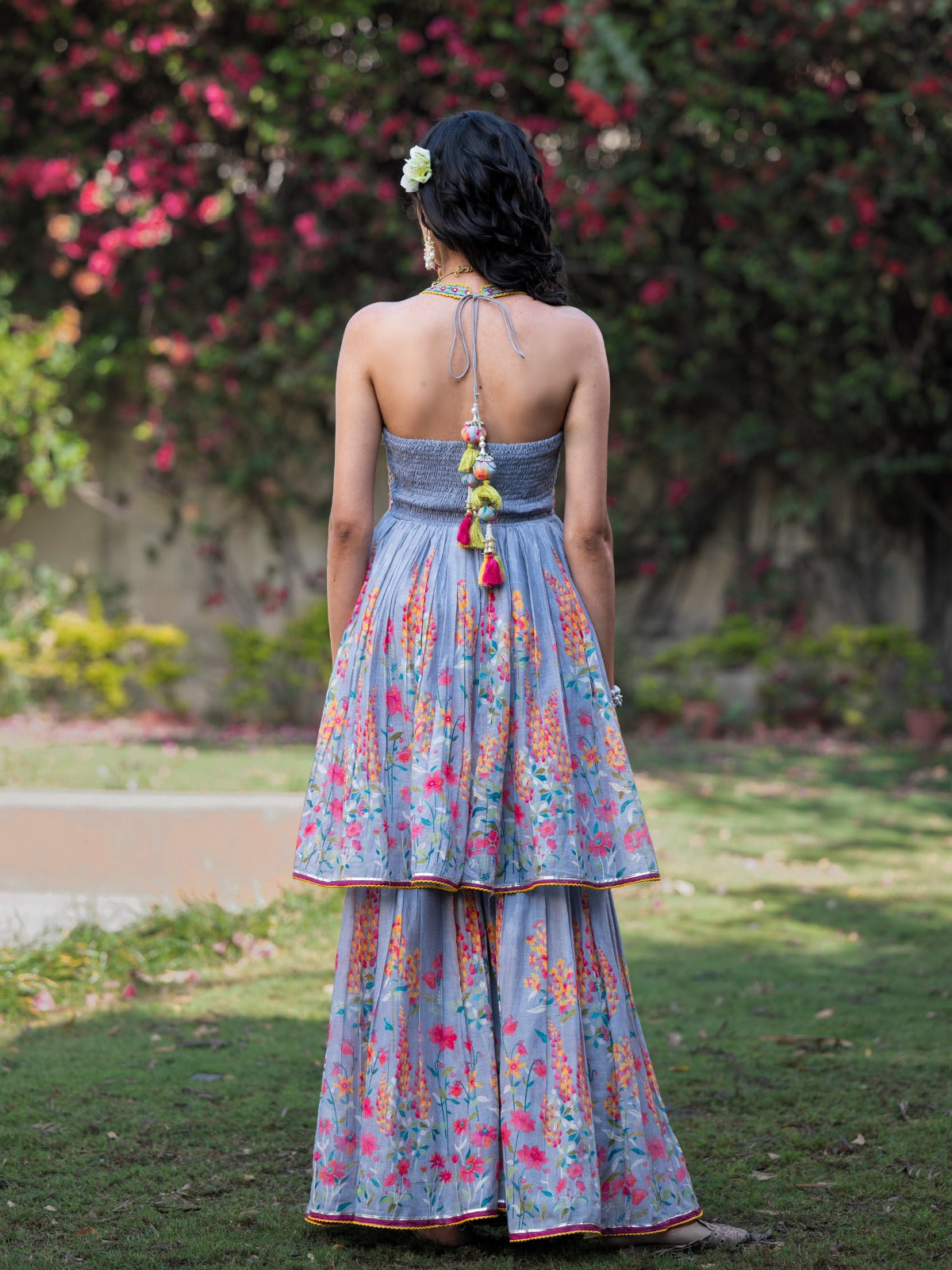 Halter Neck Sharara Suit Set