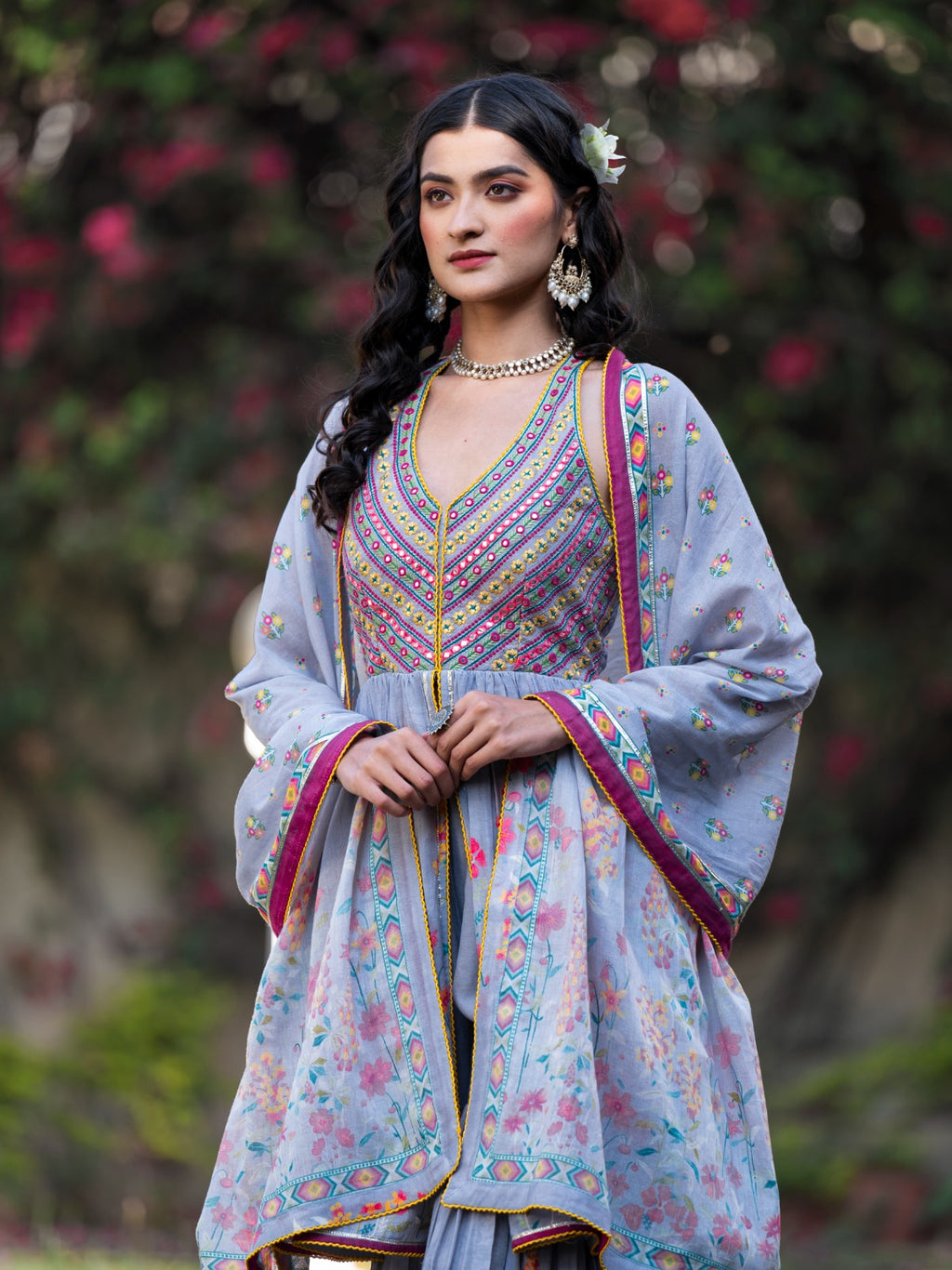 Halter Neck Sharara Suit Set