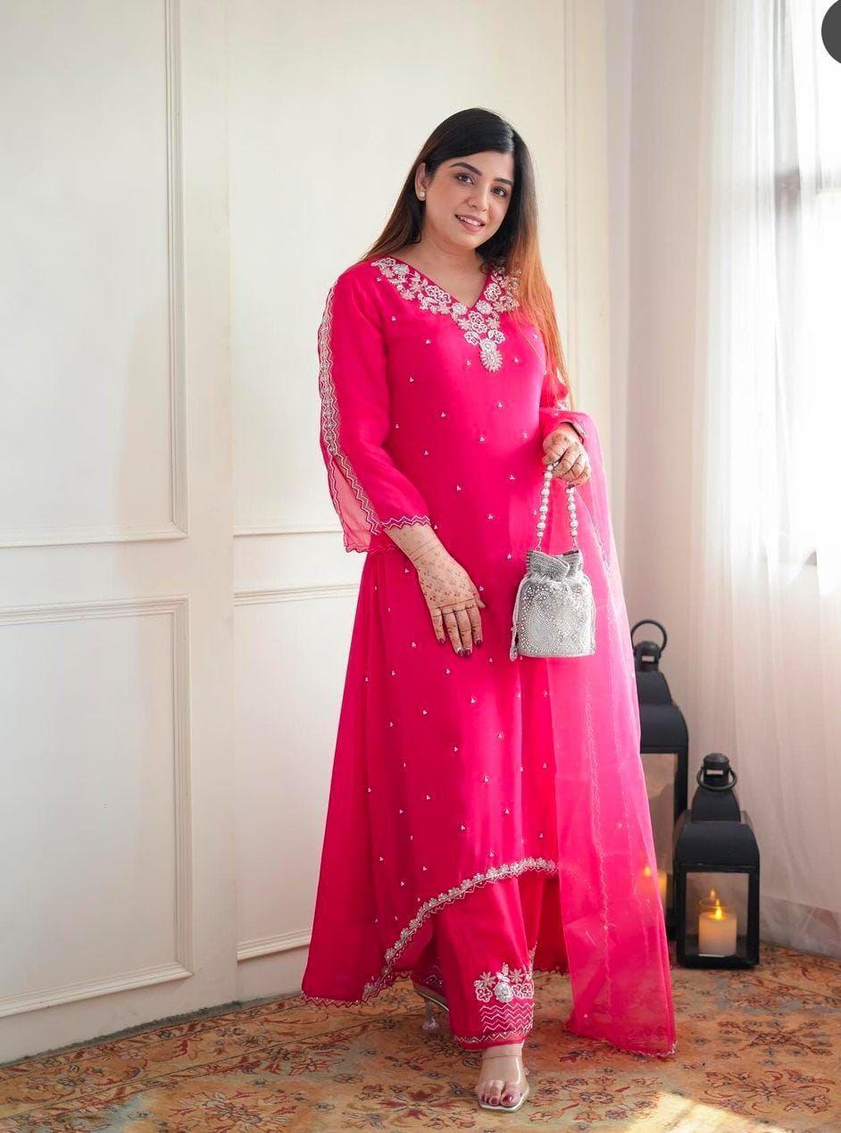 Fushia Pink Handwork Set