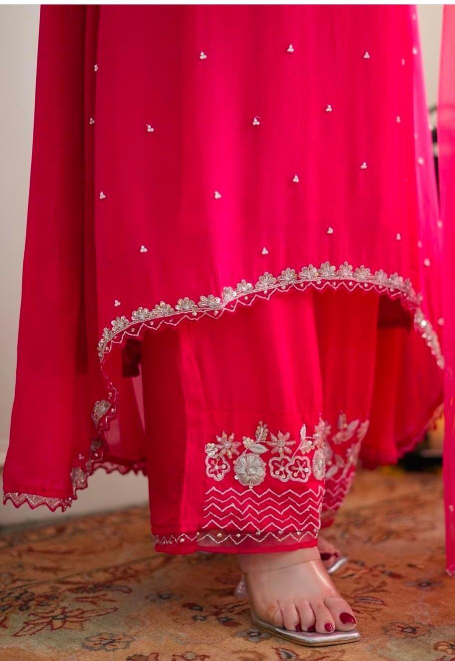 Fushia Pink Handwork Set