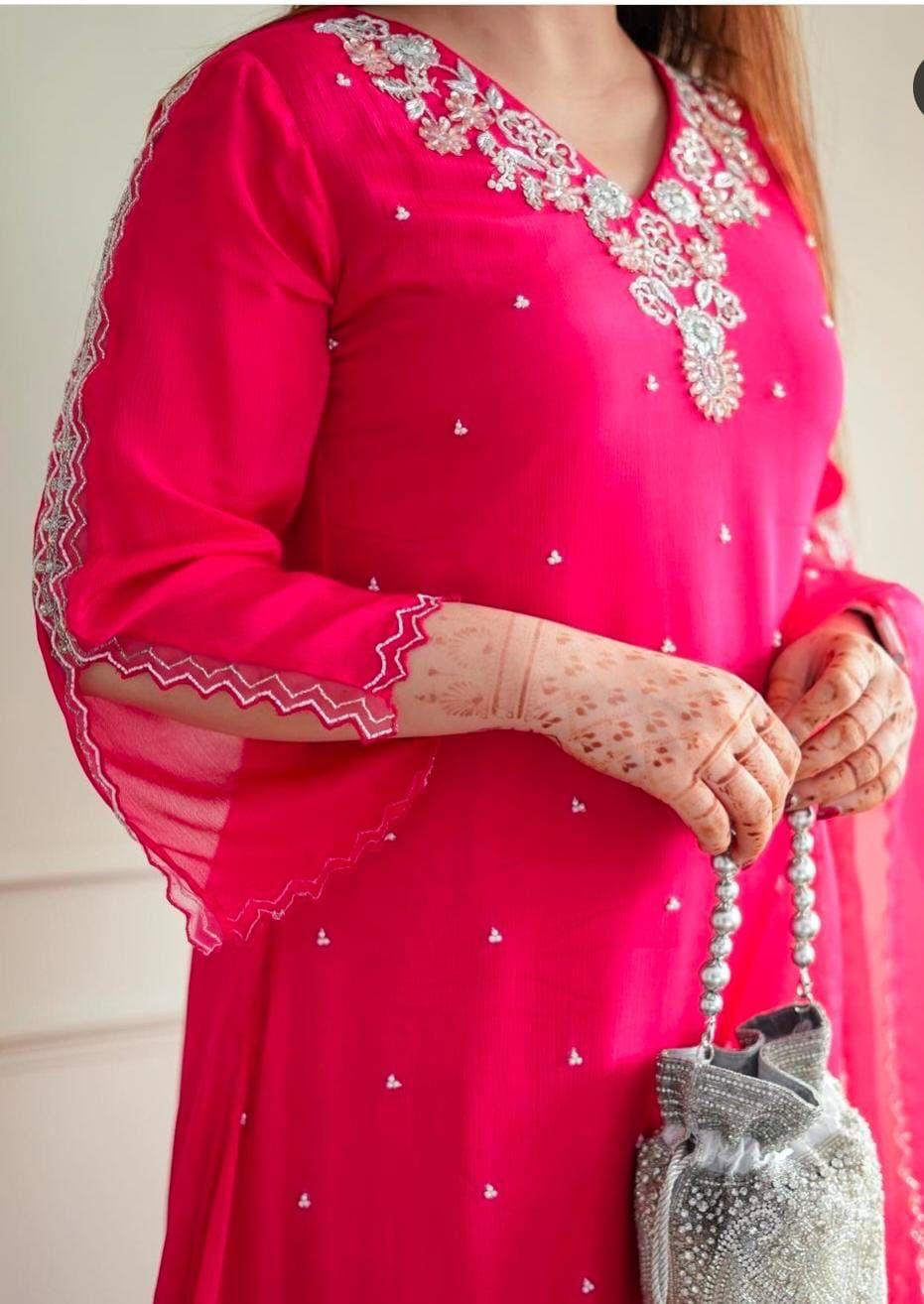 Fushia Pink Handwork Set
