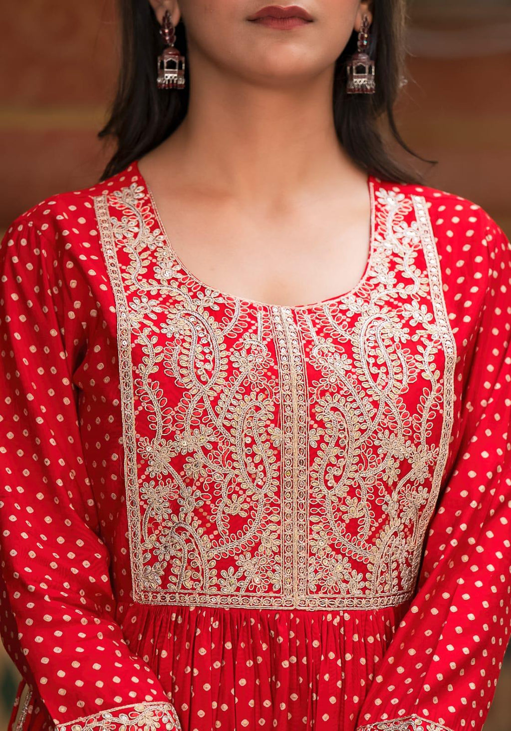 Bandhani Leheriya Nyra Cut Set