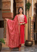 Bandhani Leheriya Nyra Cut Set