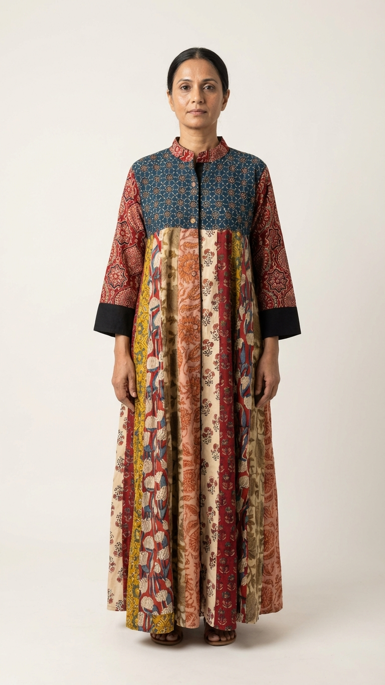 Blue Multi Shrug Dress