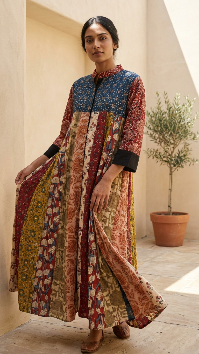 Blue Multi Shrug Dress