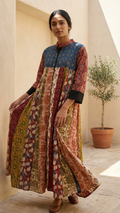 Blue Multi Shrug Dress