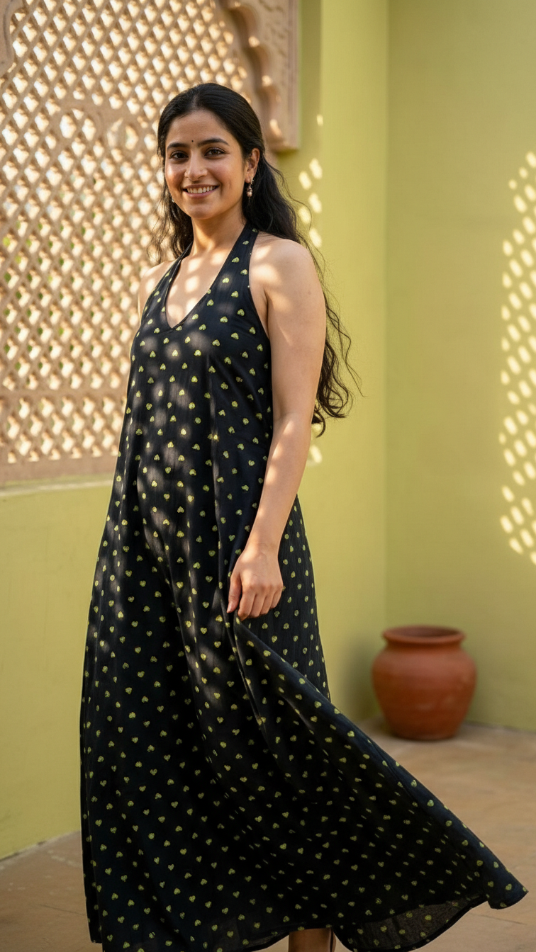 Jiya Halter Maxi Dress