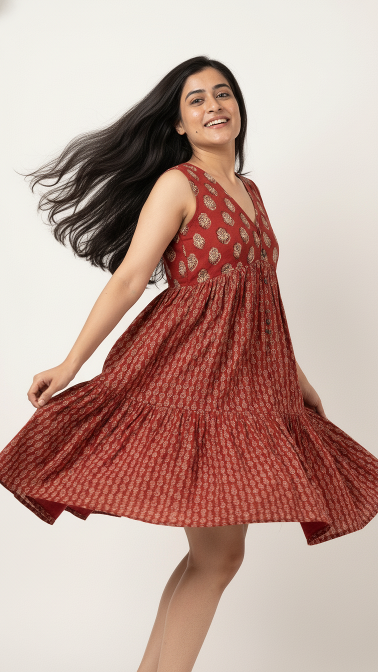 Rooh Red Dual Mini Dress