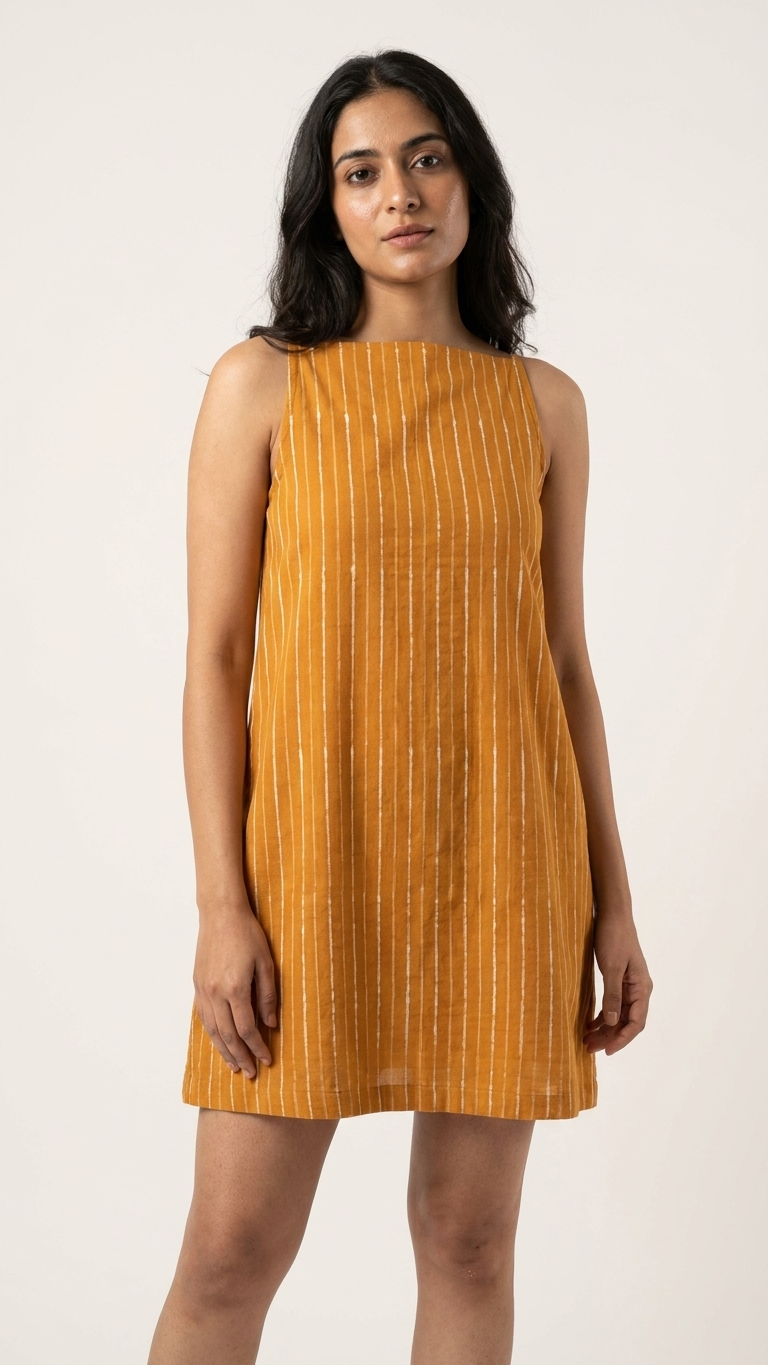 Gul Striped A-Line Mini Dress