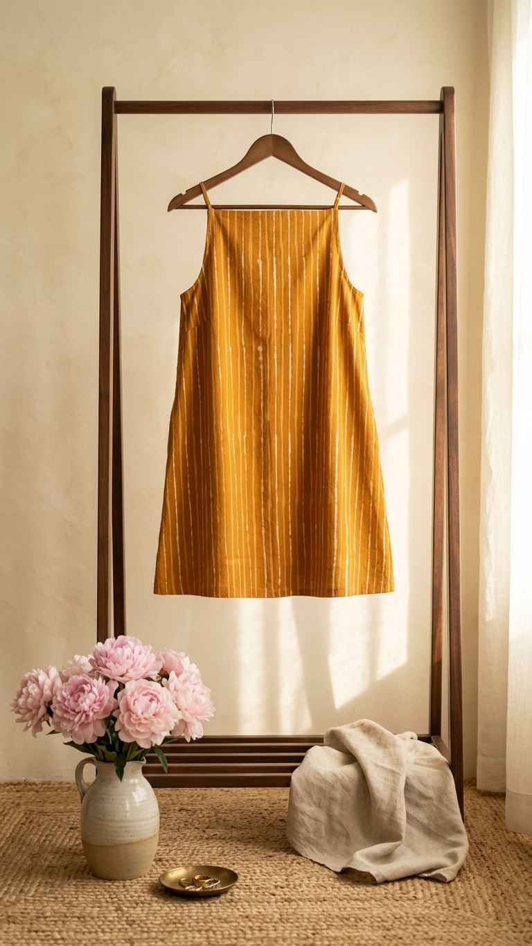 Gul Striped A-Line Mini Dress