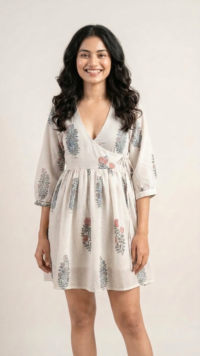 Maisha Motifs Mul Wrap Dress