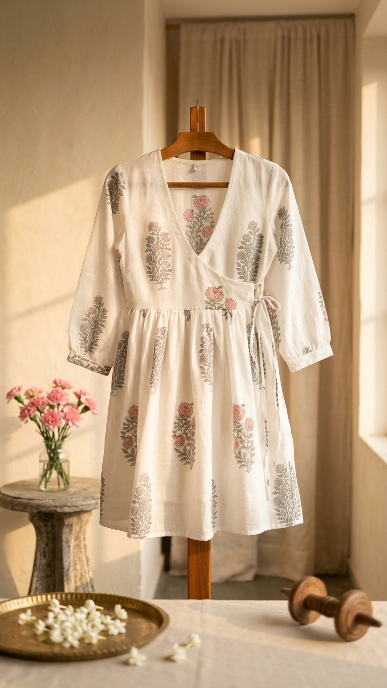 Maisha Motifs Mul Wrap Dress