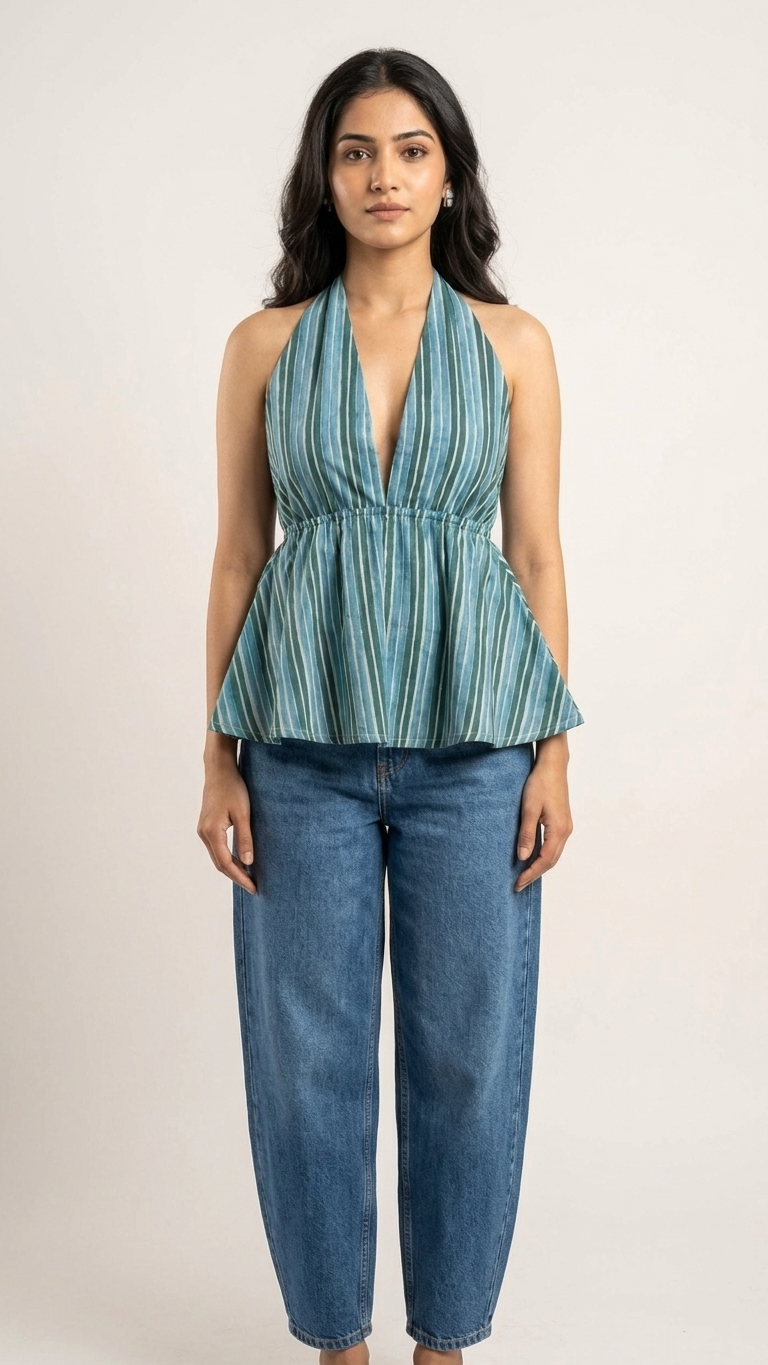 Layla Halter Stripe Top