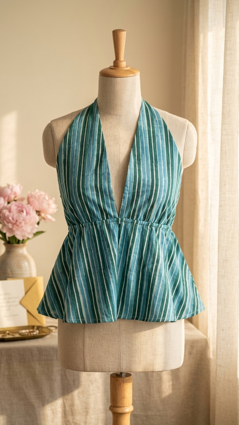 Layla Halter Stripe Top
