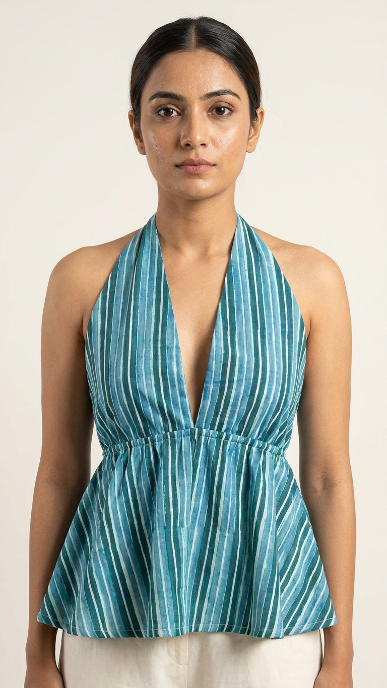 Layla Halter Striped Top