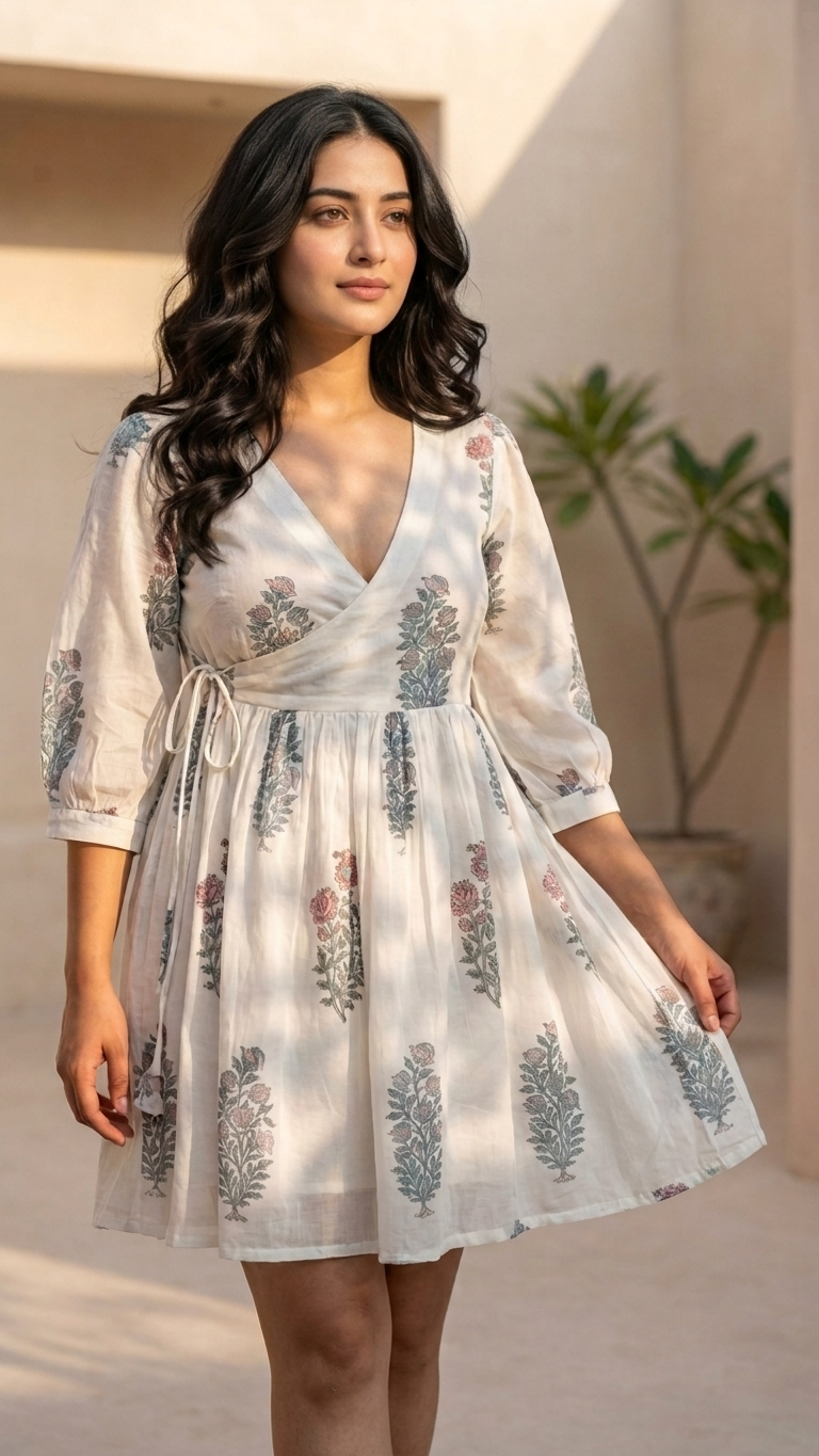 Maisha Motifs Mul Wrap Dress