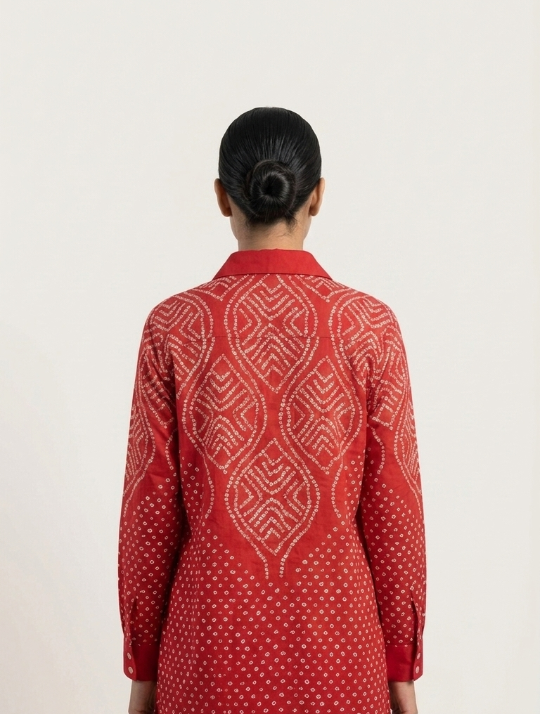 Bandhani Geometric Shirt