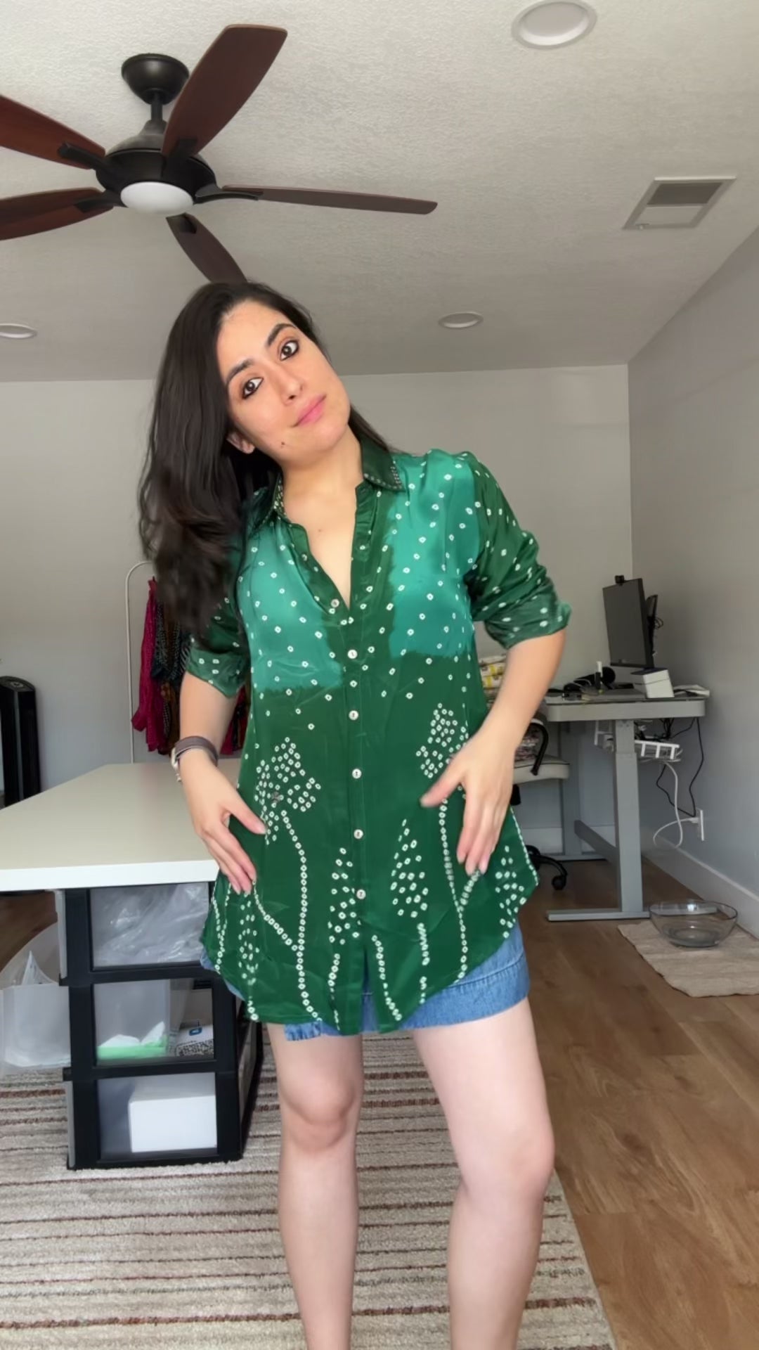 Bandhani Ombre Shirt